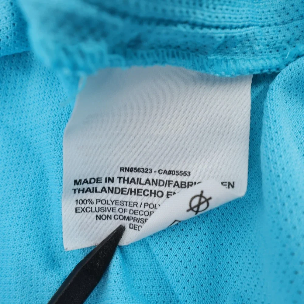 Nike Golf Dri-FIT Textured Performance Polo Shirt Aqua Blue Short Sleeve Mens XL